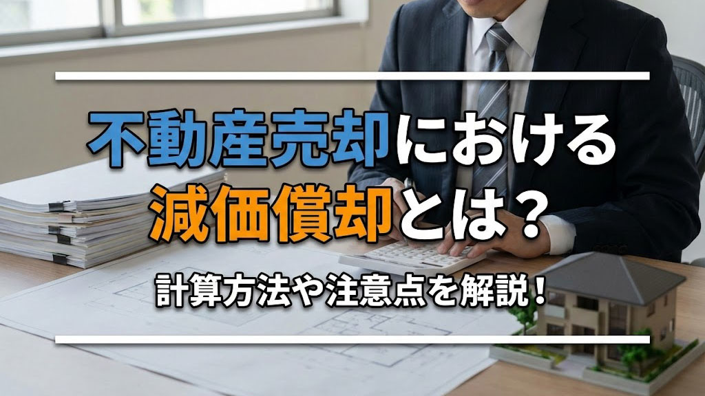 不動産売却における減価償却とは？計算方法や注意点を解説！の画像