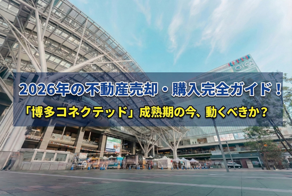 【博多区特化】2026年の不動産売却・購入完全ガイド！「博多コネクテッド」成熟期の今、動くべきか？の画像