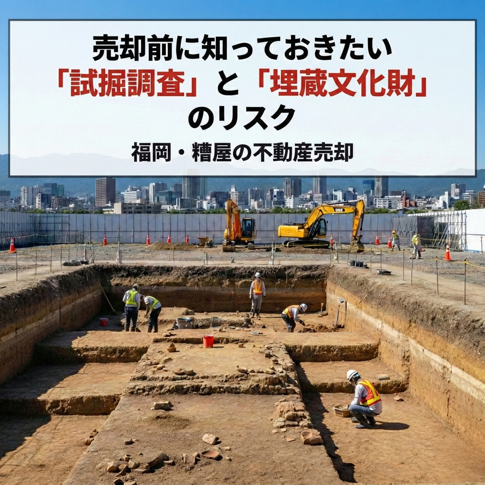 【2026年最新】売却前に知っておきたい「試掘調査」と「埋蔵文化財」のリスク｜福岡・糟屋の不動産売却の画像