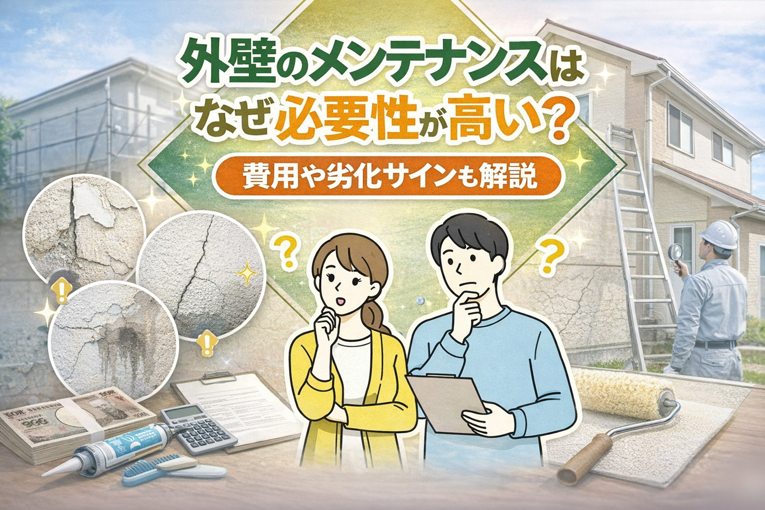 外壁のメンテナンスはなぜ必要性が高い？費用や劣化サインも解説の画像