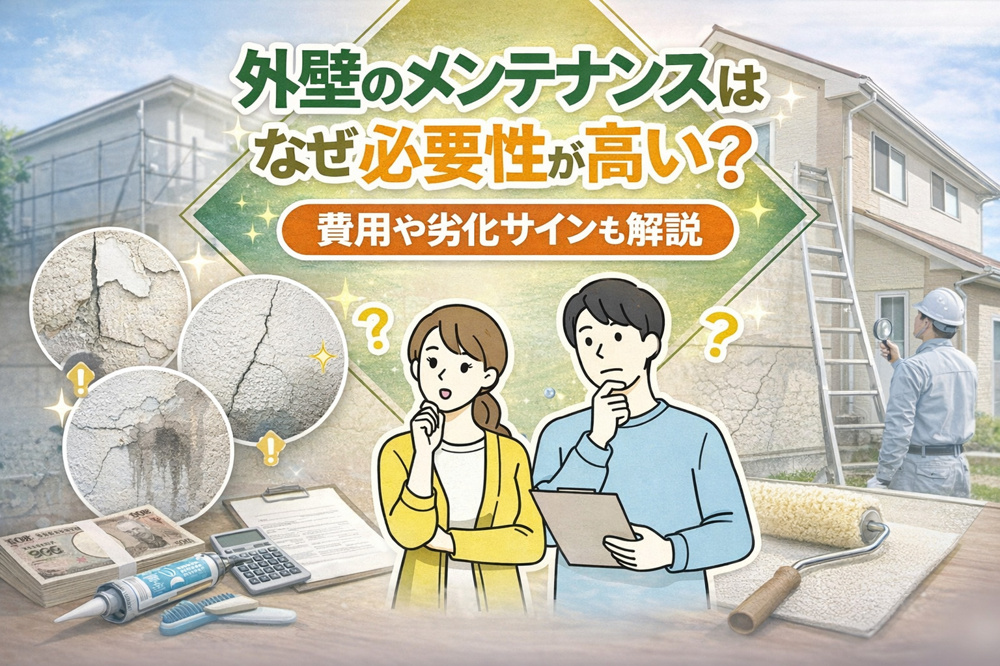 外壁のメンテナンスはなぜ必要性が高い？費用や劣化サインも解説の画像