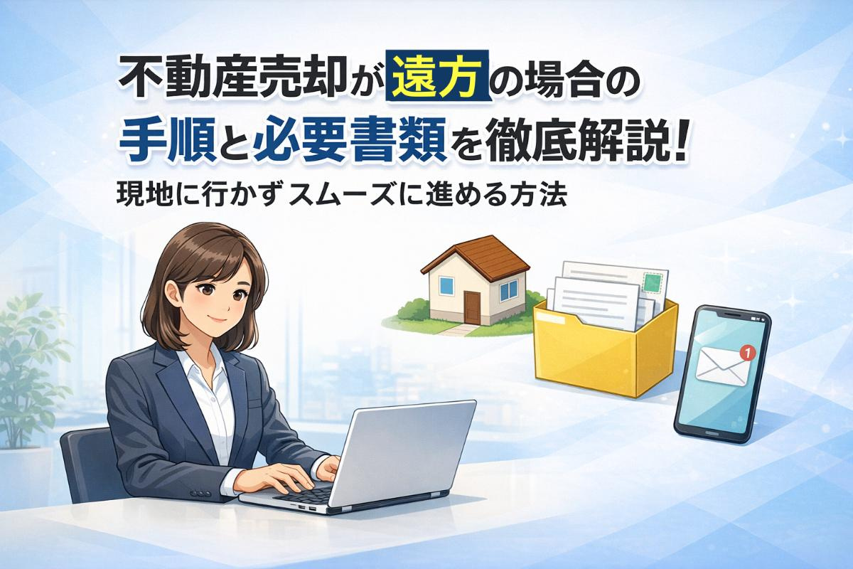 不動産売却が遠方の場合の手順と必要書類を徹底解説！現地に行かずスムーズに進める方法の画像