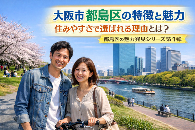 大阪市都島区の特徴と魅力｜住みやすさで選ばれる理由とは？　都島区のエリアの魅力発見シリーズ第１弾の画像