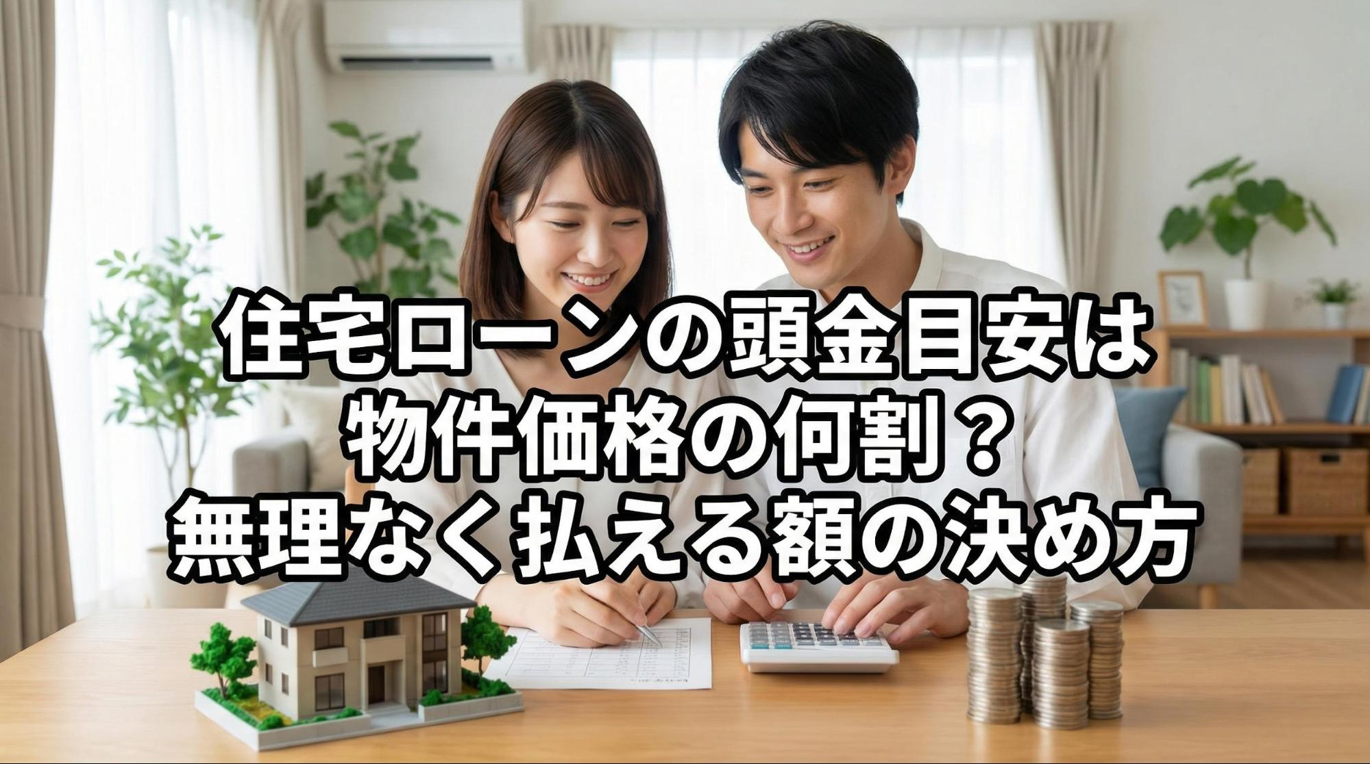 住宅ローンの頭金目安は物件価格の何割？無理なく払える額の決め方の画像