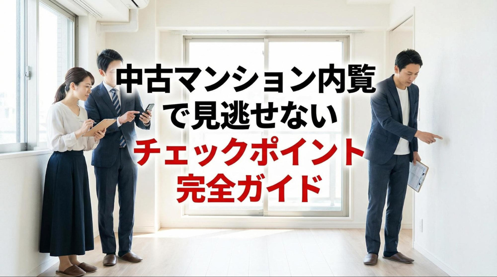 中古マンション内覧で見逃せないチェックポイント完全ガイドの画像