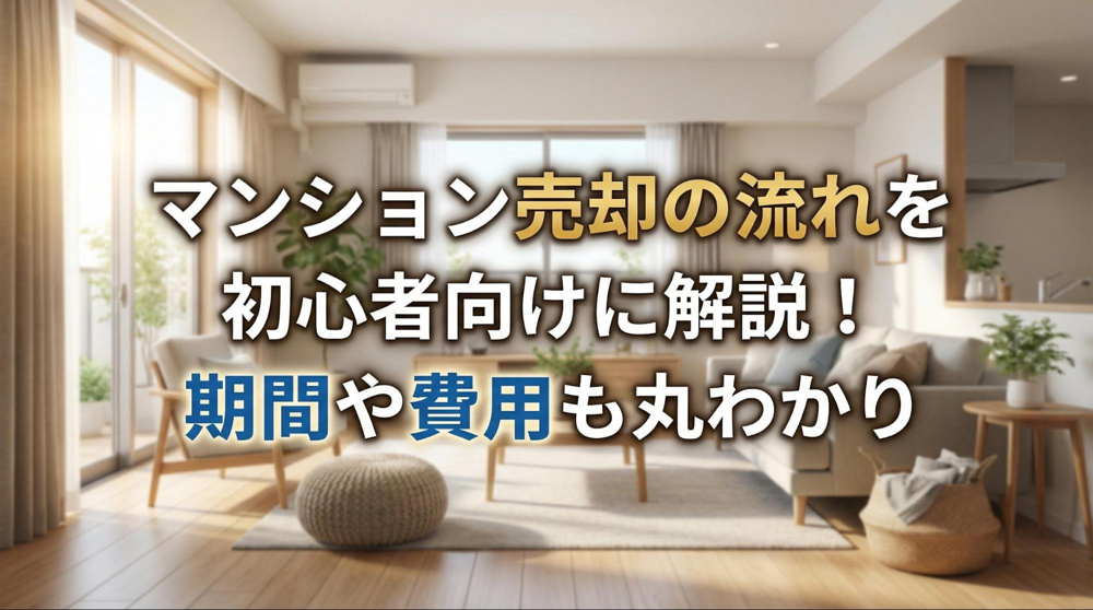 マンション売却の流れを初心者向けに解説！期間や費用も丸わかりの画像
