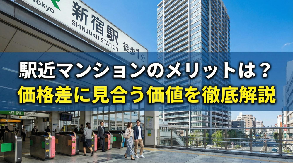 駅近マンションのメリットは？価格差に見合う価値を徹底解説の画像
