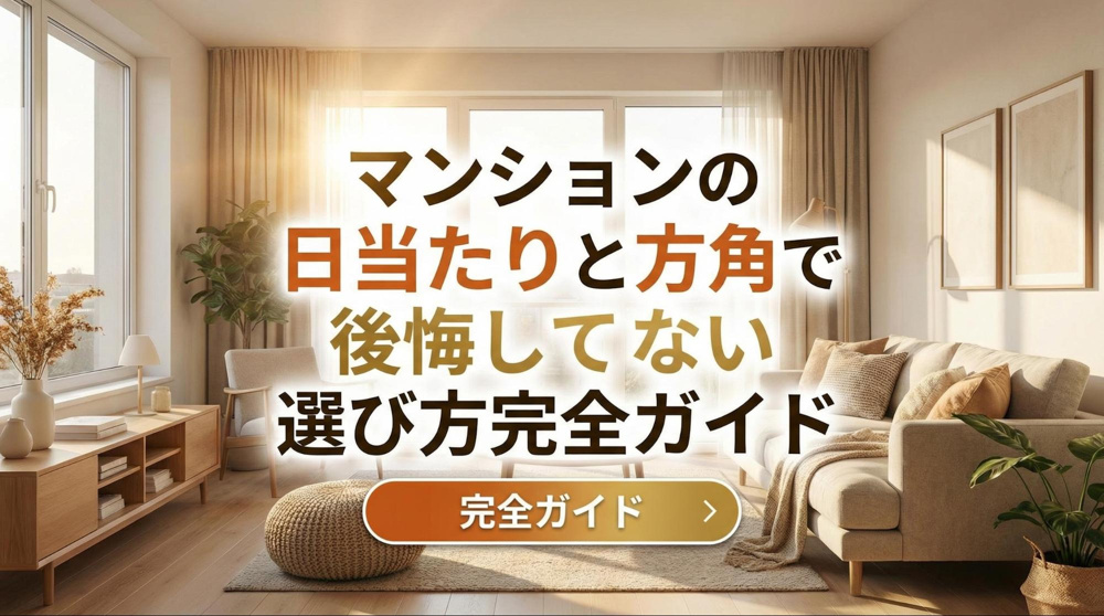 マンションの日当たりと方角で後悔しない選び方完全ガイドの画像