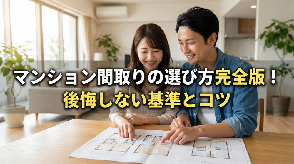 マンション間取りの選び方完全版！後悔しない基準とコツの画像