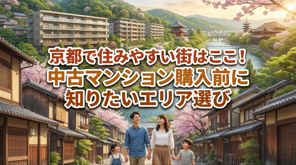 京都で住みやすい街はここ！中古マンション購入前に知りたいエリア選びの画像