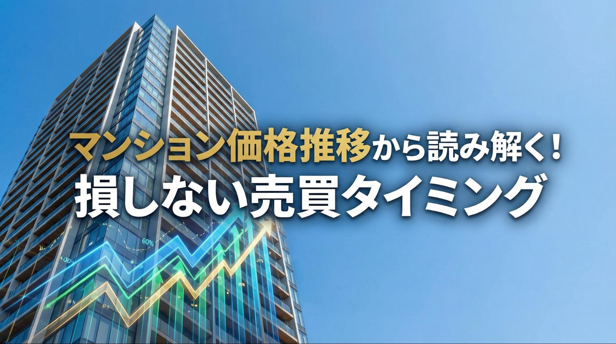 マンション価格推移から読み解く！損しない売買タイミングの画像
