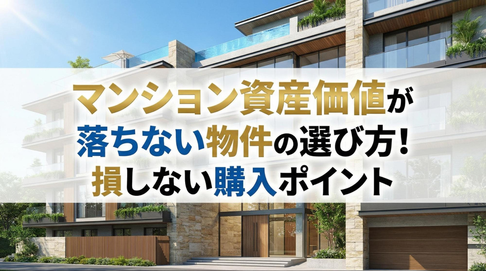 マンション資産価値が落ちない物件の選び方！損しない購入ポイントの画像