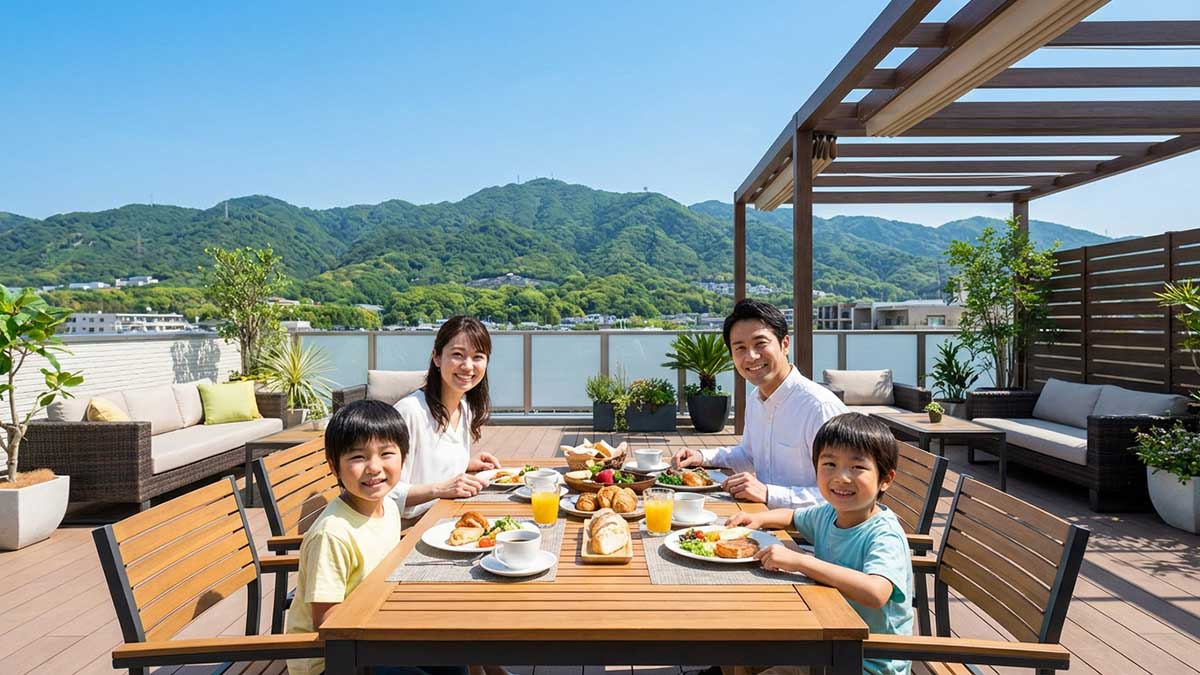 西宮のルーフバルコニー生活｜雨漏り対策と物件の探し方の画像