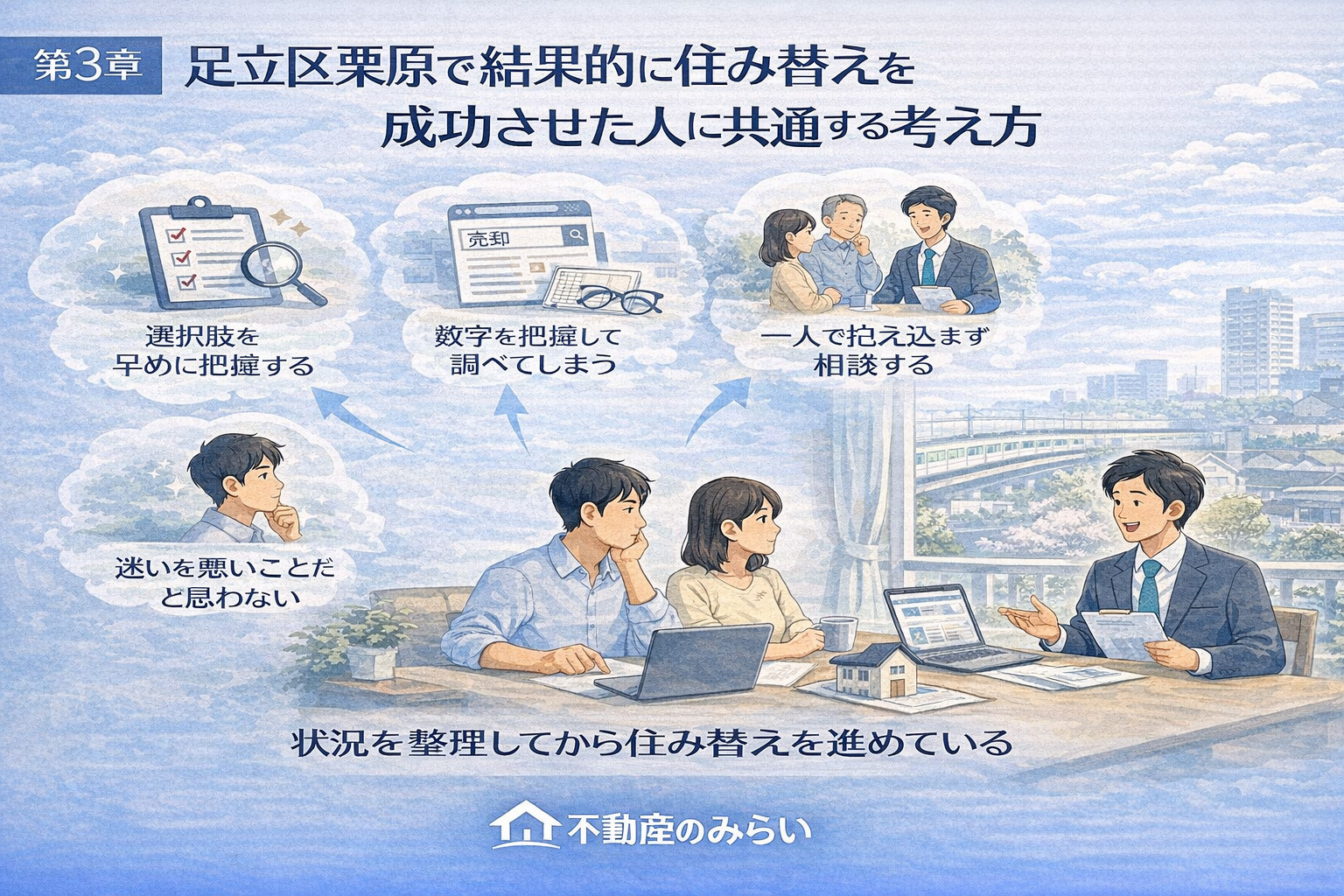 足立区栗原で住み替えを成功させた人に共通する考え方