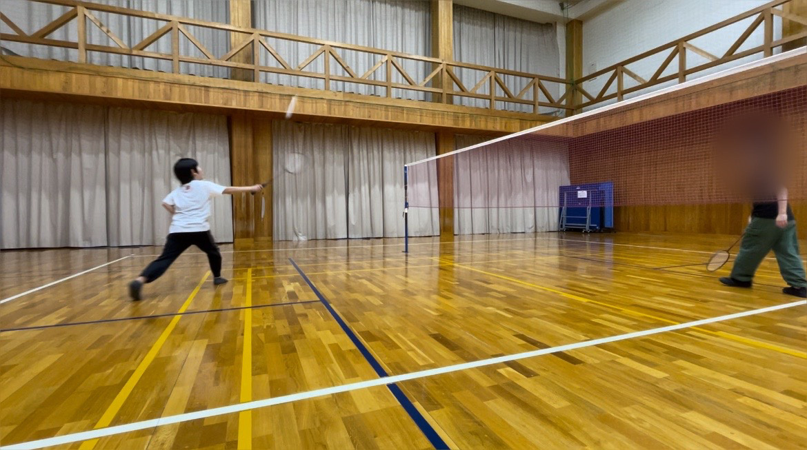 ひさしぶりのバドミントンの画像