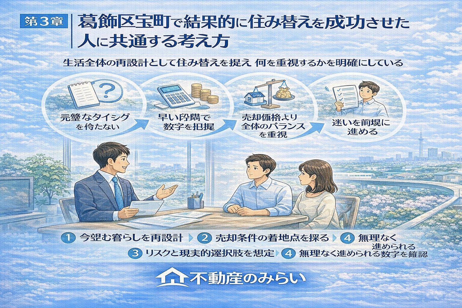 葛飾区宝町で住み替えを成功させた人に共通する考え方