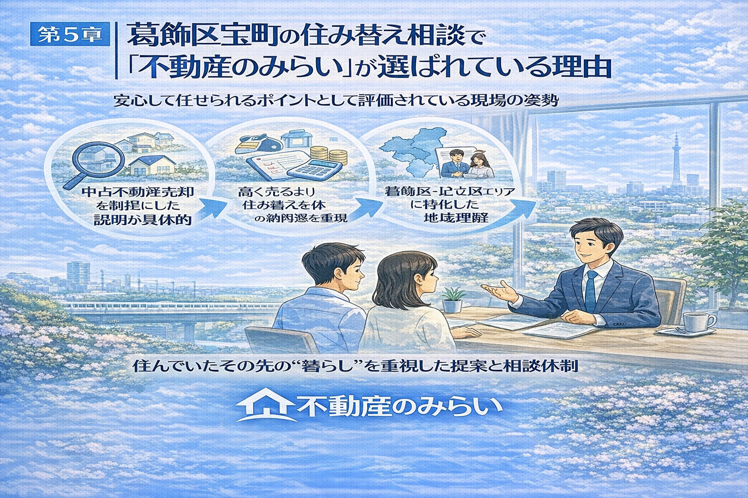 葛飾区宝町の住み替え相談で不動産のみらいが選ばれる理由