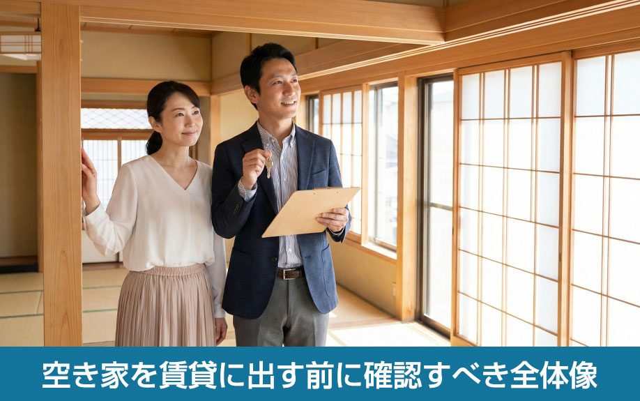 空き家を賃貸に出す前に確認すべき全体像