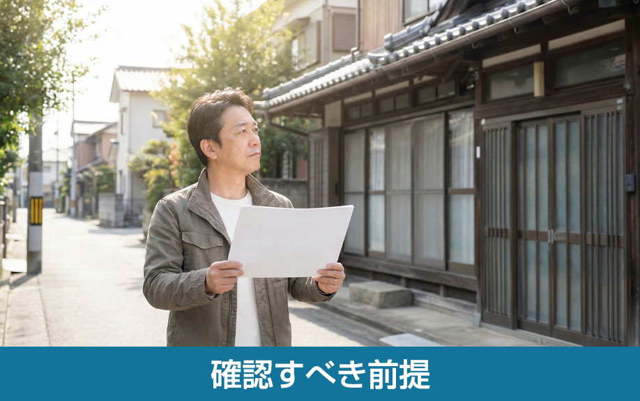 空き家を個人売買で進める前に確認すべき前提