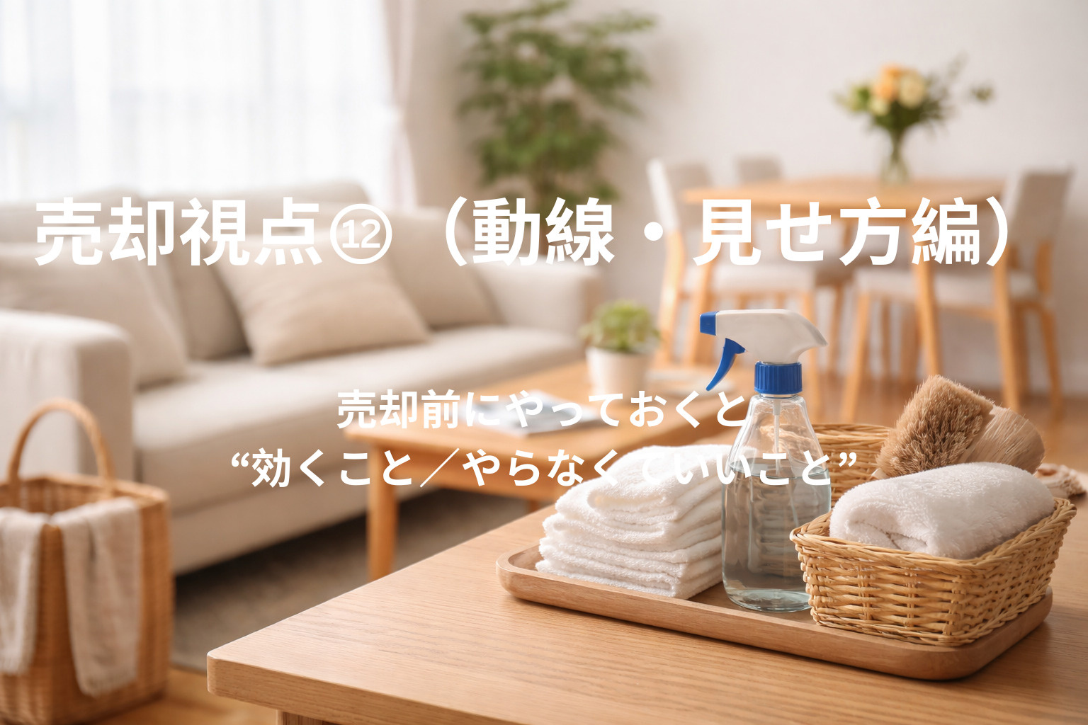 売却前にやっておくと“効くこと／やらなくていいこと”の画像