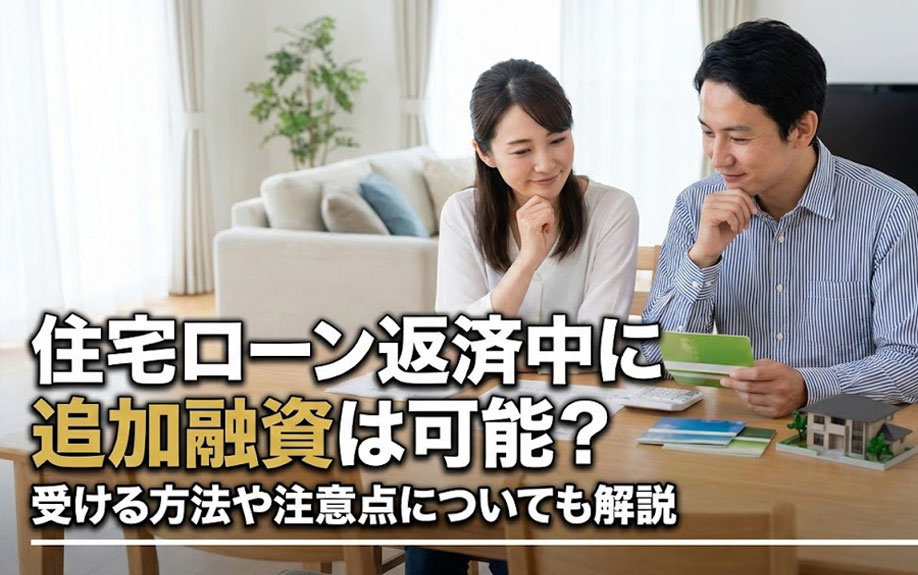 住宅ローン返済中に追加融資は可能？受ける方法や注意点についても解説