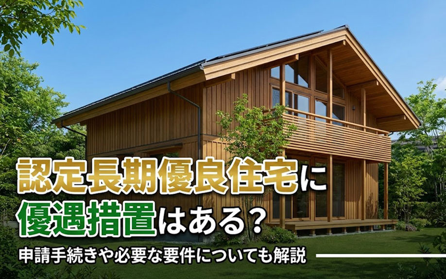 認定長期優良住宅に優遇措置はある？申請手続きや必要な要件についても解説