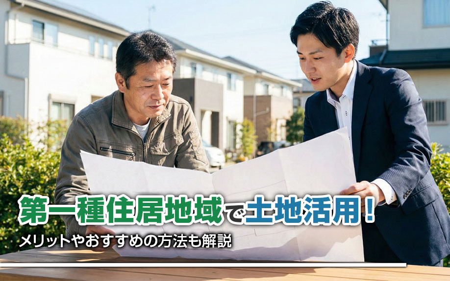 第一種住居地域で土地活用！メリットやおすすめの方法も解説