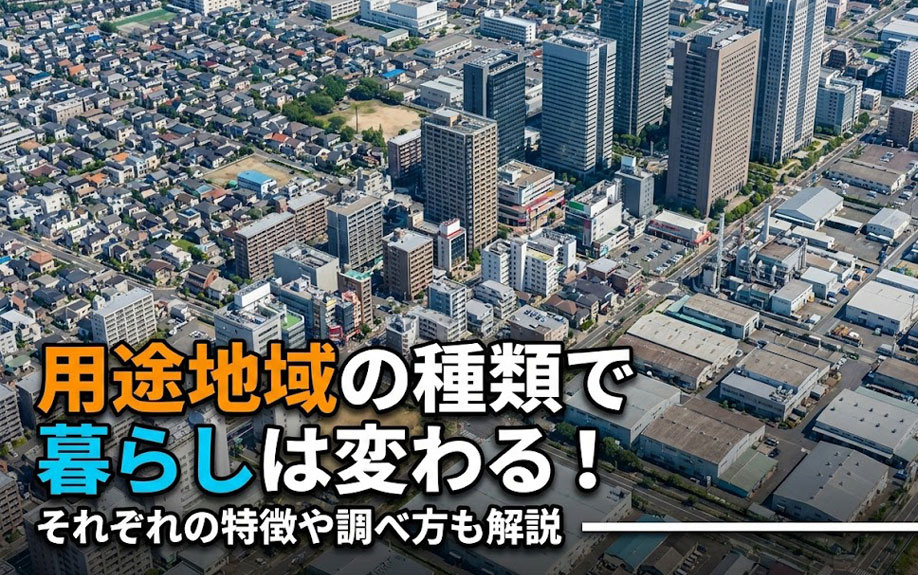 用途地域の種類で暮らしは変わる！それぞれの特徴や調べ方も解説