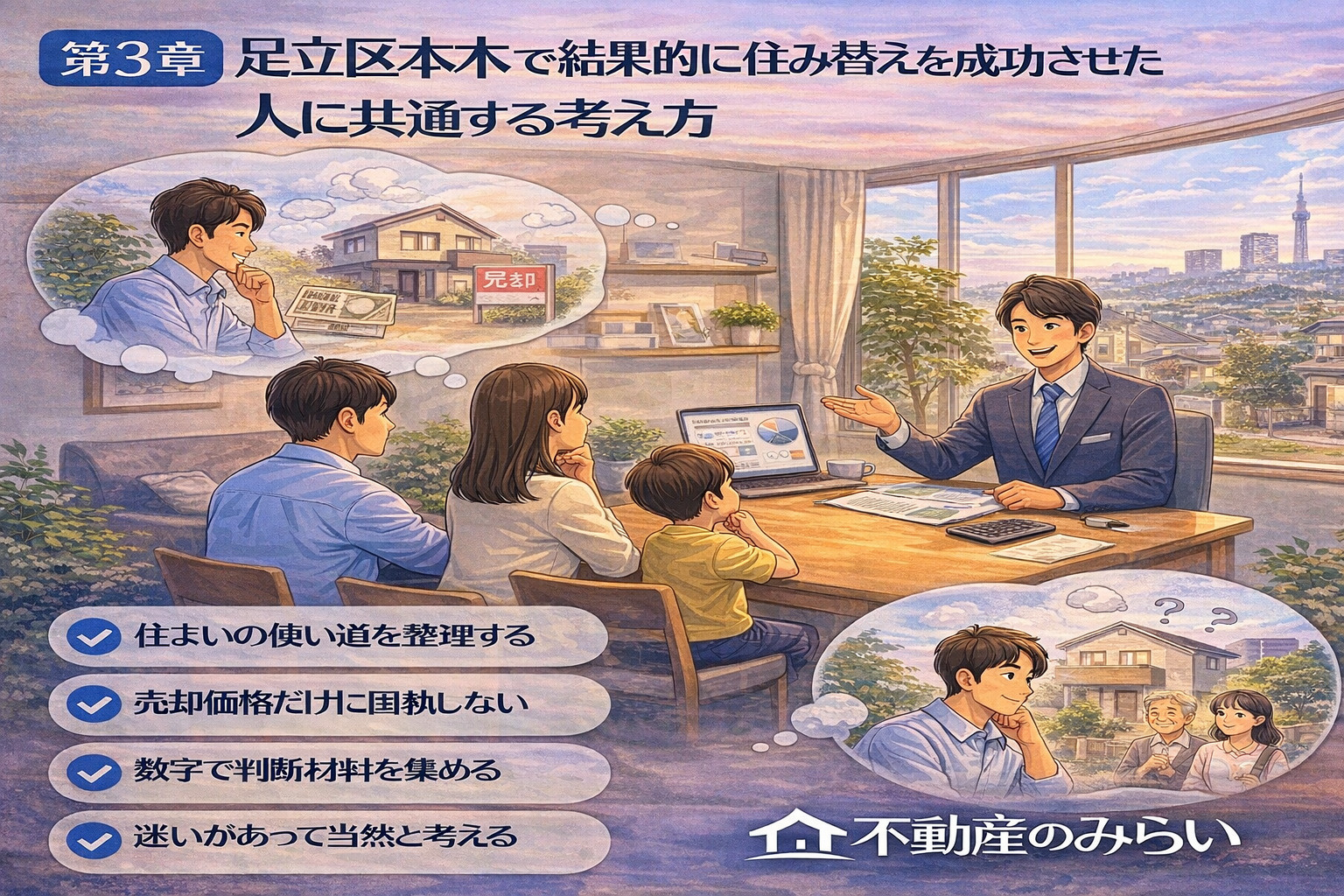 足立区本木で住み替えを成功させた人に共通する考え方