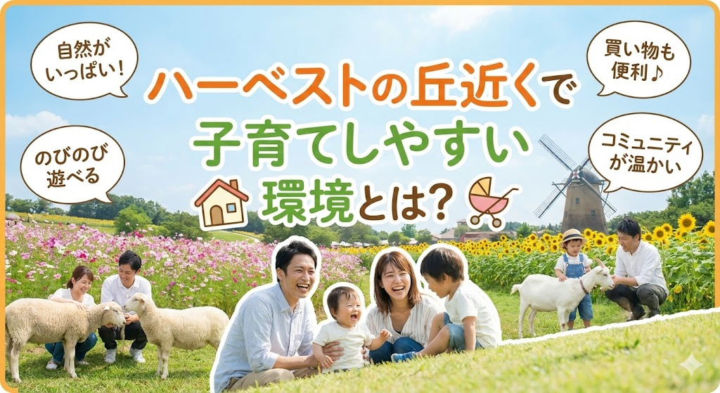 ハーベストの丘近くで子育てしやすい環境とは？家族に優しい住みやすさを紹介の画像