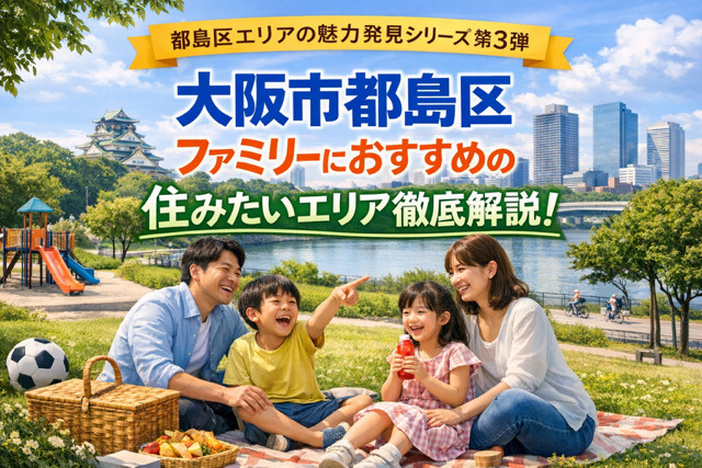 大阪市都島区｜ファミリーにおすすめの住みやすいエリア徹底解説　都島区エリアの魅力発見シリーズ第３弾の画像