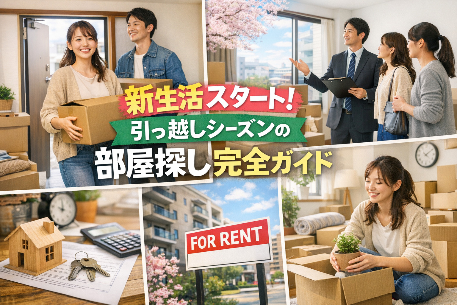 新生活スタート！引っ越しシーズンの部屋探し完全ガイドの画像