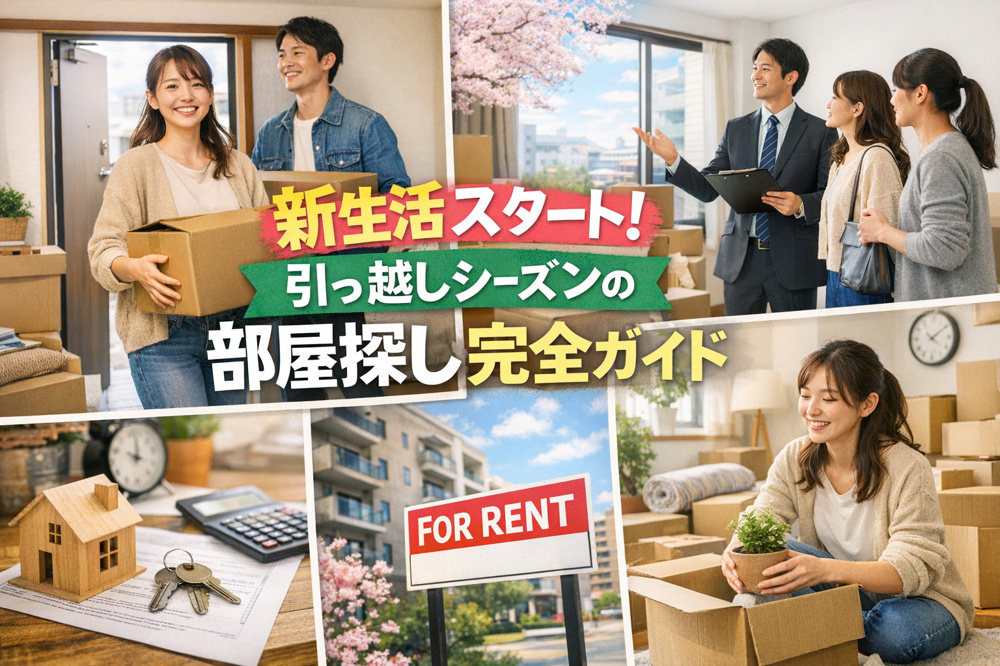 新生活スタート！引っ越しシーズンの部屋探し完全ガイドの画像