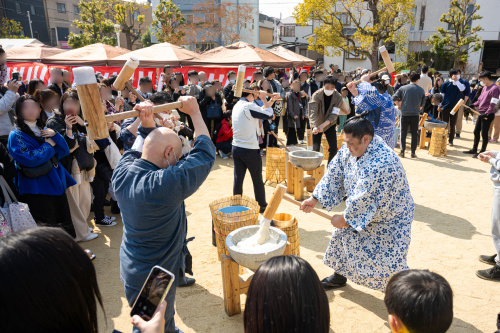 ［参加無料］第3弾！二子山部屋力士たちとおもちつきぃ大会の画像