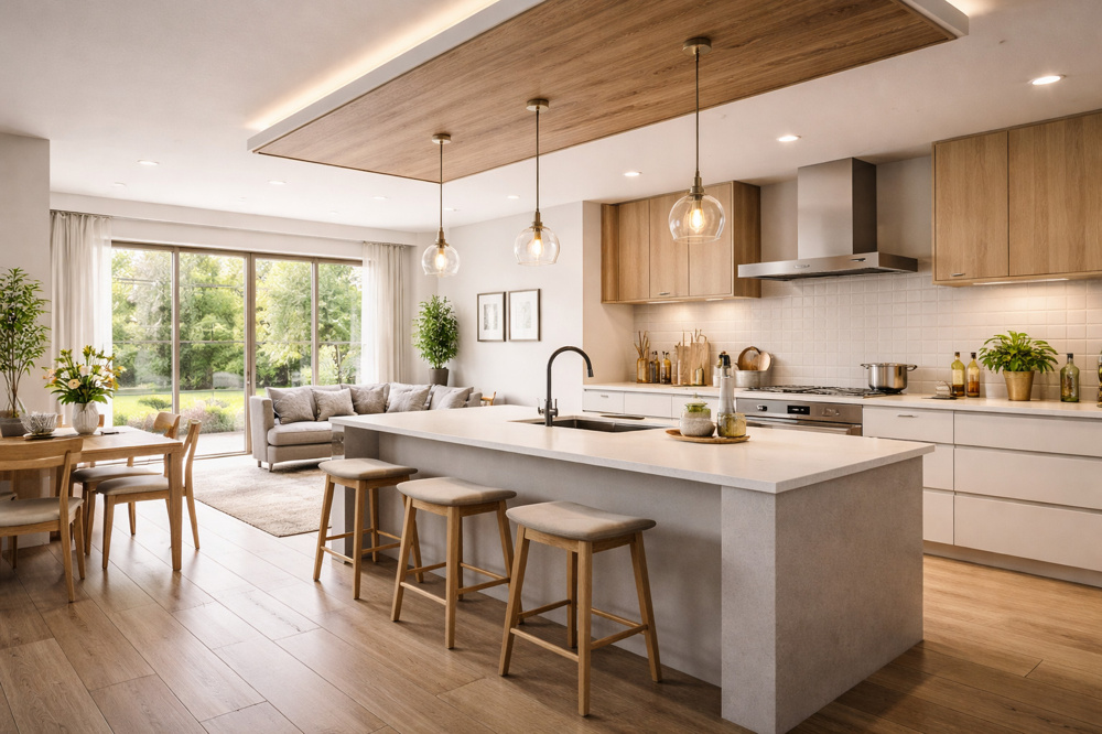 オープンキッチンのメリット・デメリットの画像