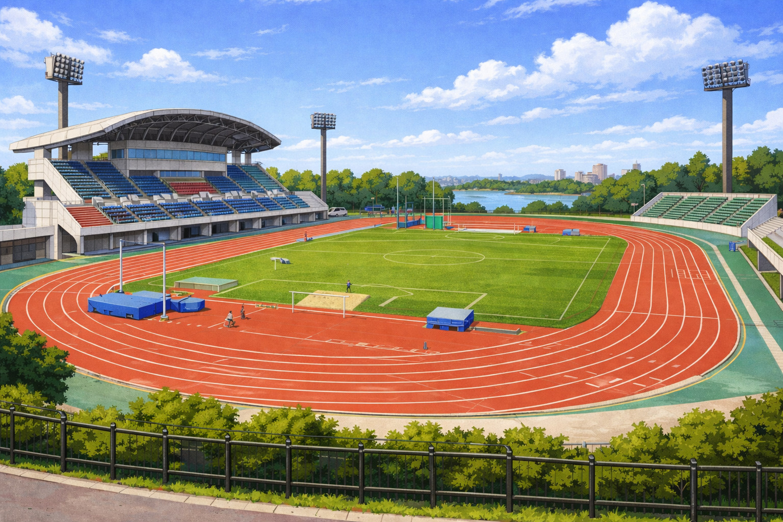 浜松市中央区にある「四ツ池公園陸上競技場」の概要と施設の特徴をご紹介します！の画像