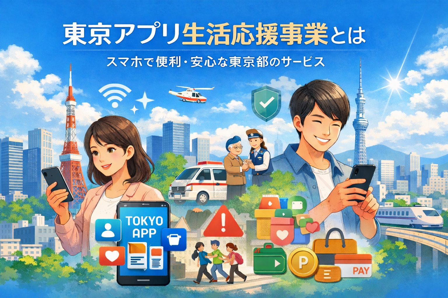 東京アプリ生活応援事業とは？ スマホで便利・安心な東京都のサービスの画像