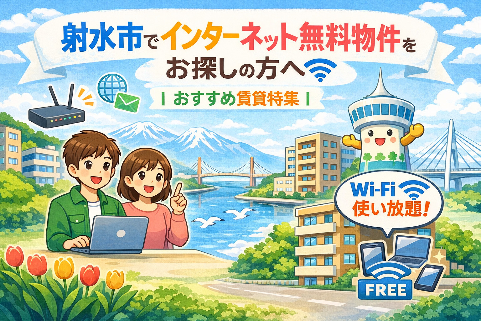 射水市でインターネット無料のお部屋探しをしている方への画像