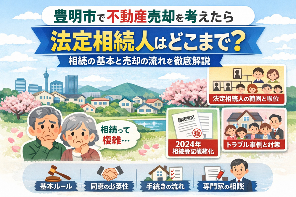 豊明市で不動産売却を検討中の方必見！ 法定相続人はどこまで？相続の基本と売却の流れを徹底解説【2026年最新版】の画像