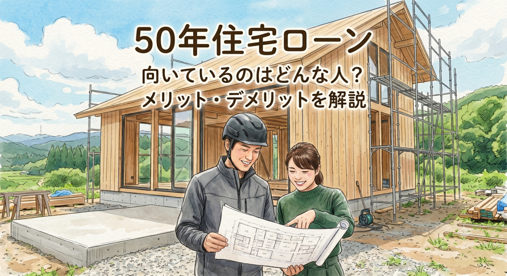 【保存版】50年住宅ローンが向いている人とは？メリット・デメリットと失敗しない選び方の画像
