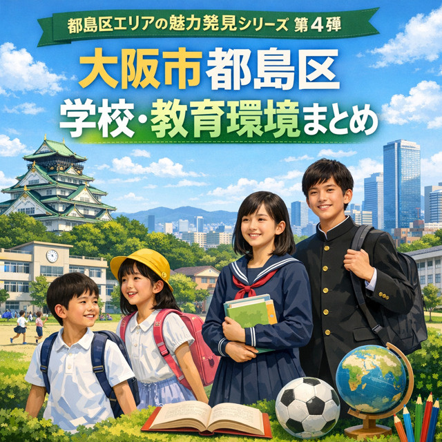 大阪市都島区 学校・教育環境まとめ 都島区エリアの魅力発見シリーズ第4弾の画像