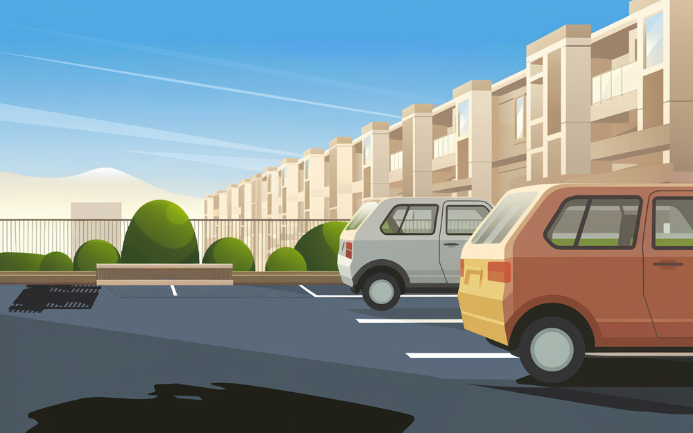 岐阜の月極駐車場で水たまり補修DIY！通路のアスファルト補修材と方法をご紹介の画像