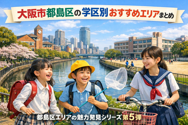 大阪市都島区　学区別おすすめエリアまとめ　　都島区エリアの魅力発見シリーズ第５弾の画像