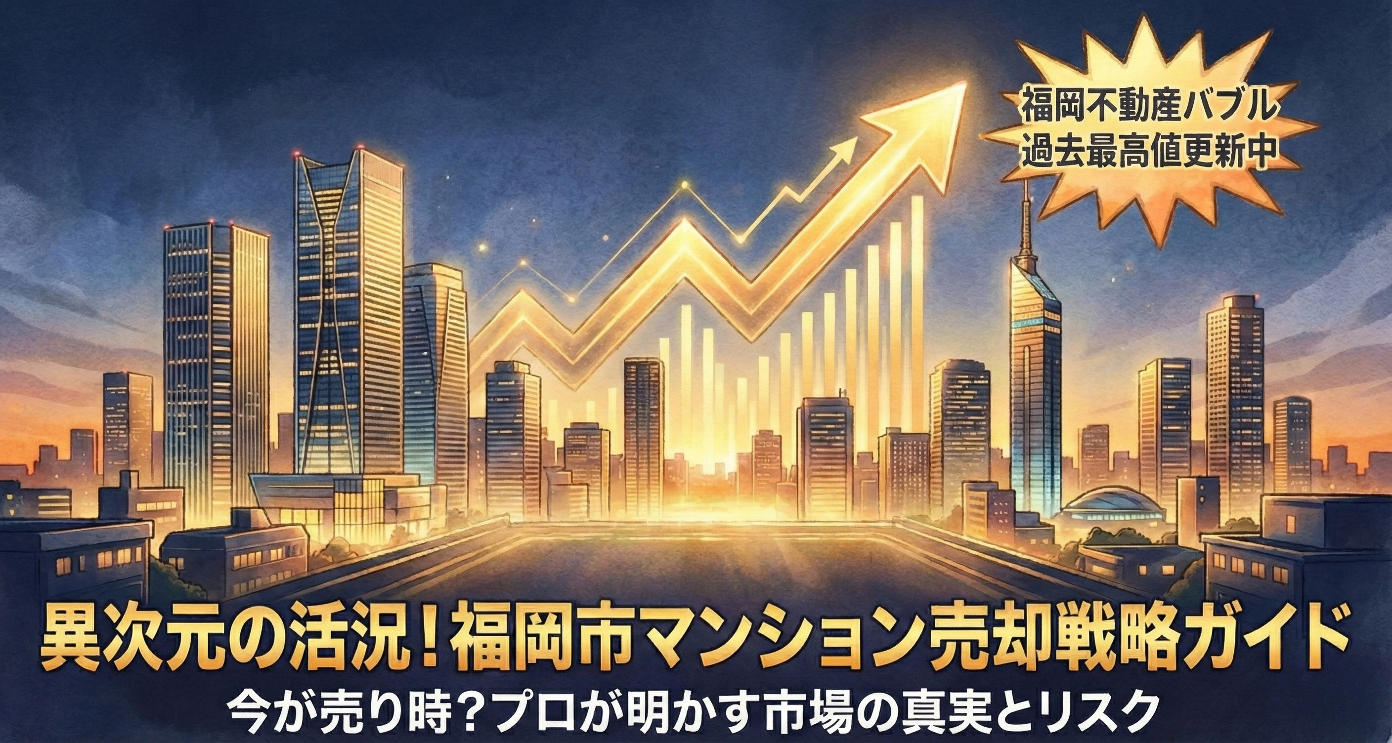 福岡市のマンション価格が高騰中！バブルの影響や売却の注意点も解説の画像