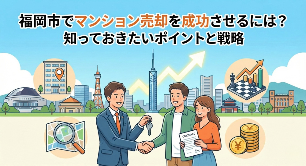 福岡市でマンション売却に成功した事例は？価格戦略や準備の進め方も紹介の画像