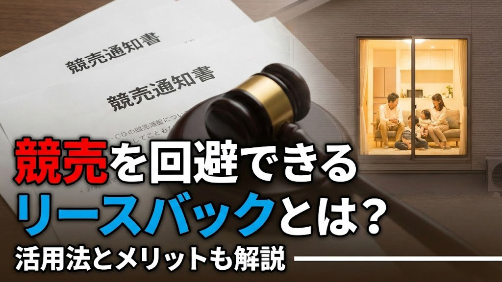 競売を回避できるリースバックとは？活用法とメリットも解説