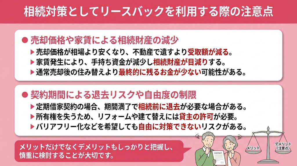 相続対策としてリースバックを利用する際の注意点