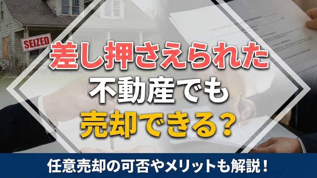 差し押さえられた不動産でも売却できる？任意売却の可否やメリットも解説！の画像