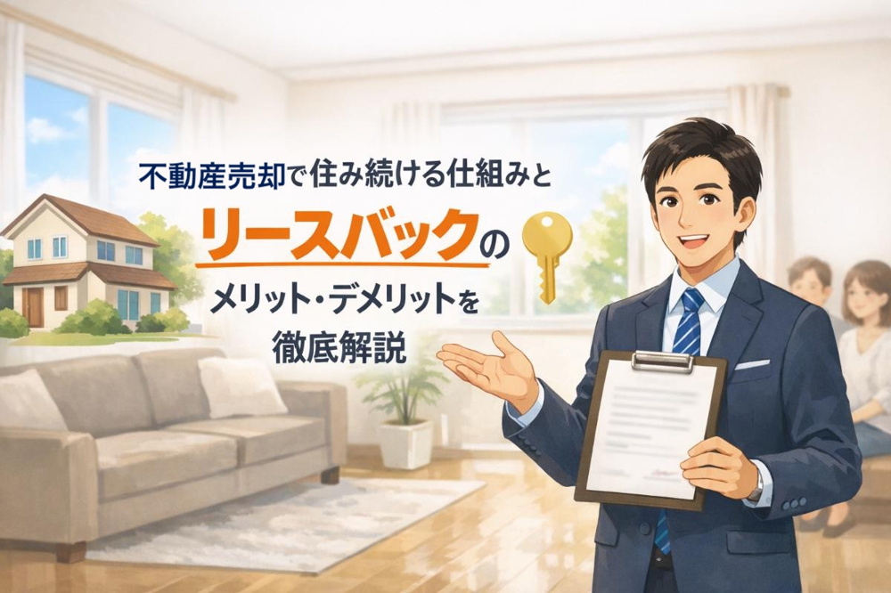不動産売却で住み続ける仕組みとリースバックのメリット・デメリットを徹底解説の画像
