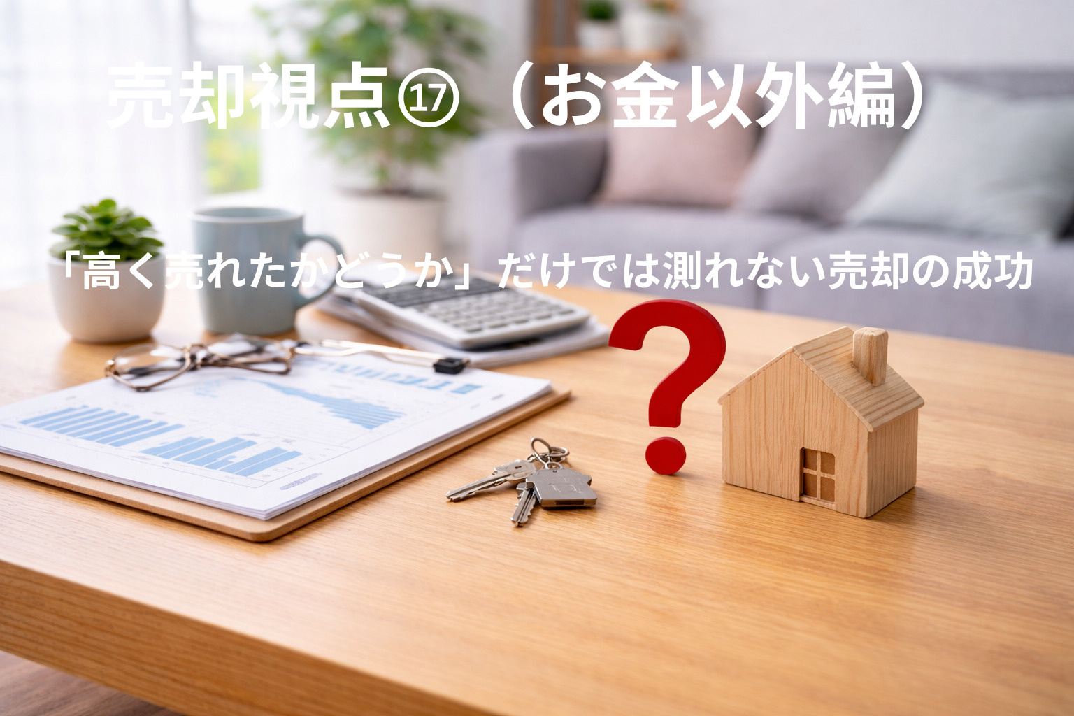 「高く売れたかどうか」だけでは測れない売却の成功の画像